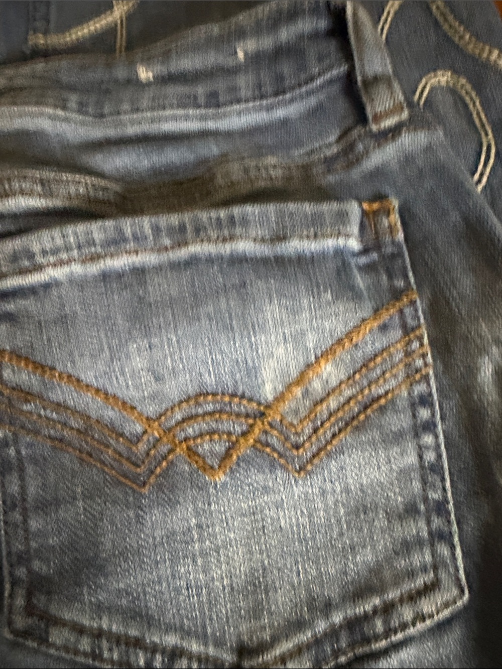 Idyllwind legend Blue Bootcut Jeans with Cream Embroidery - Picture 10 of 10